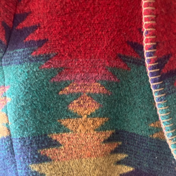 Vintage RHONDA STARK - Southwest Wool Blend Jacket Coat - Large - Picture 9 of 11